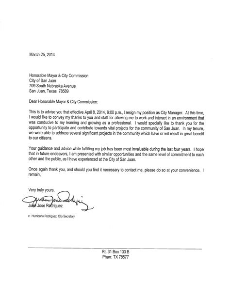 how to write a resignation letter to my manager