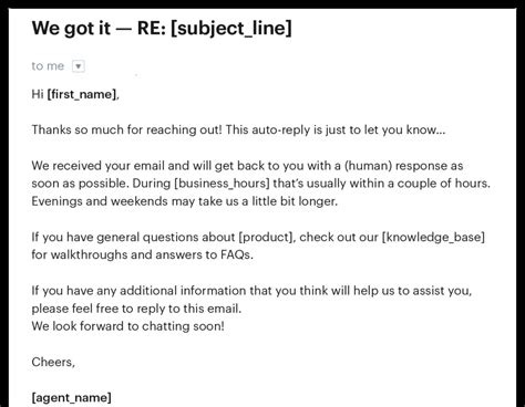 how to write a response email sample