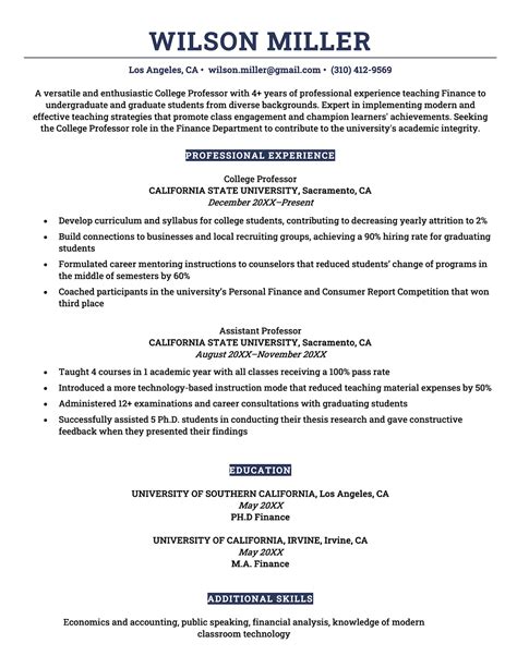 how to write a resume in word