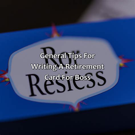 how to write a retirement card to your boss