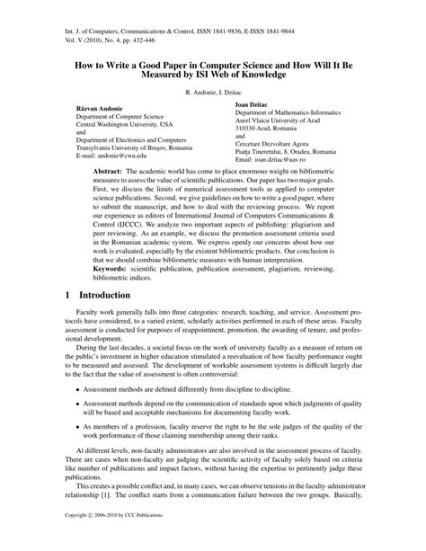 how to write a review paper in computer science