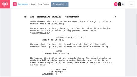 how to write a sequence in a script