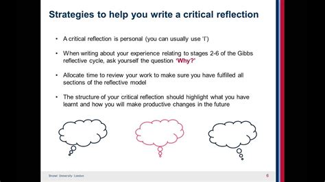 how to write a short critical reflection