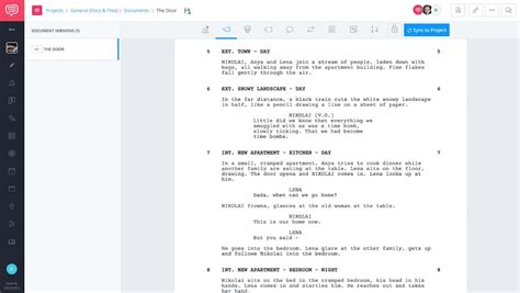 how to write a short film script format
