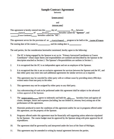 how to write a simple contract between two parties