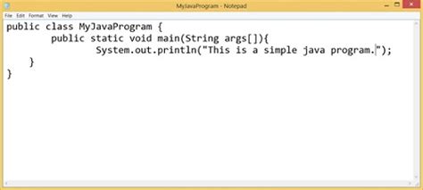 how to write a simple java program