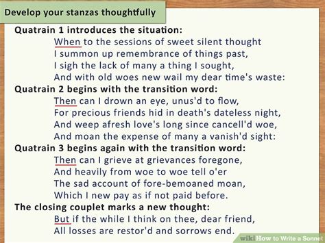 how to write a sonnet step by step