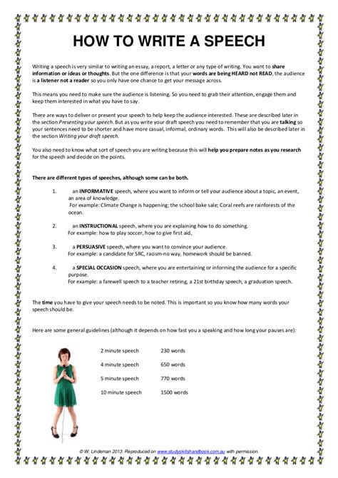 how to write a speech about your school