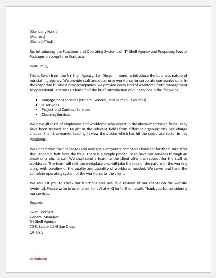 how to write a staffing agency introduction email to clients