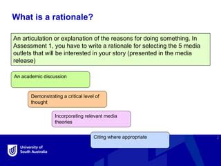 how to write a strong rationale