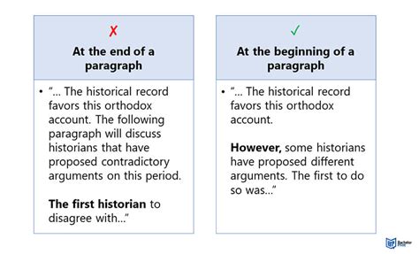 how to write a strong transition sentence