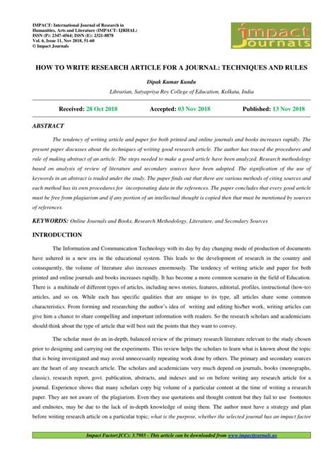 how to write a study journal