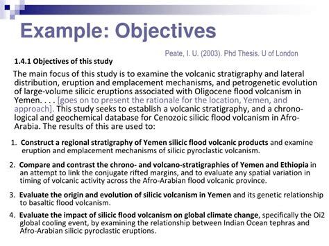 how to write a study objective
