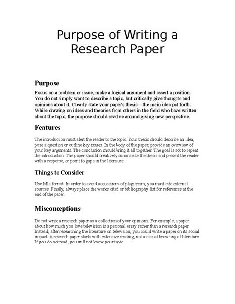 how to write a study purpose