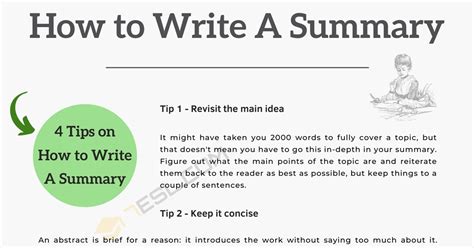 how to write a summary about yourself