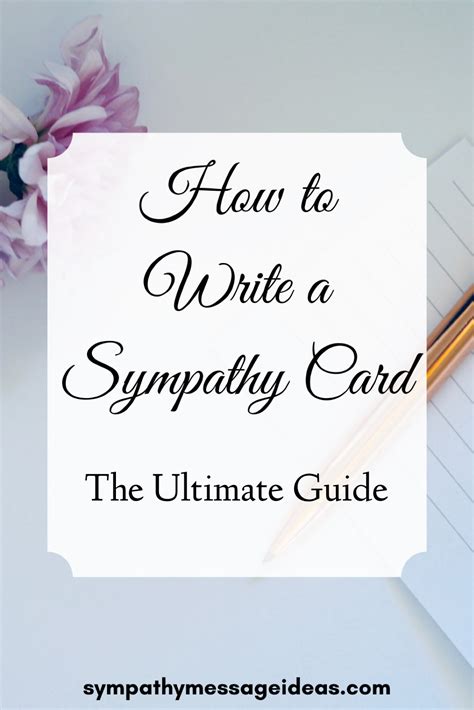 how to write a sympathy card examples