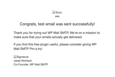 how to write a test email sample
