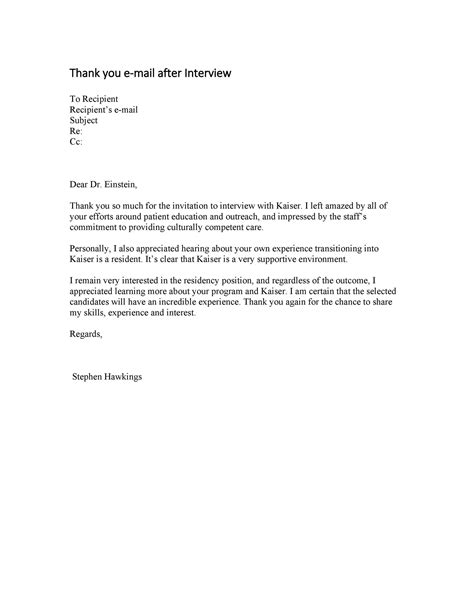 how to write a thank you email for interview invitation