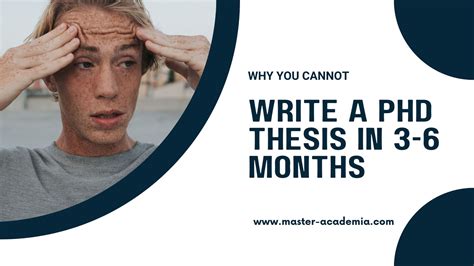 how to write a thesis in 3 months