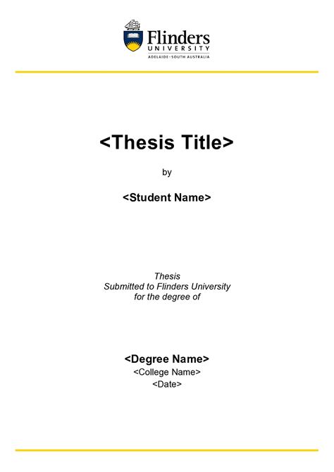 how to write a title page for a project