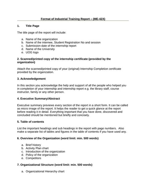 how to write a training report pdf