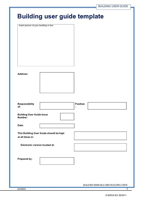 how to write a user guide template