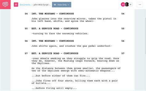 how to write action sequences in a screenplay