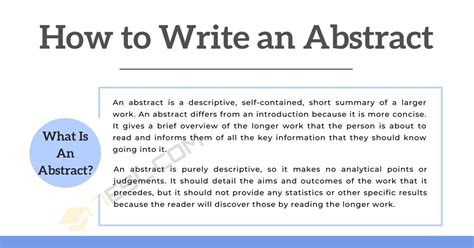 how to write an abstract for a research article