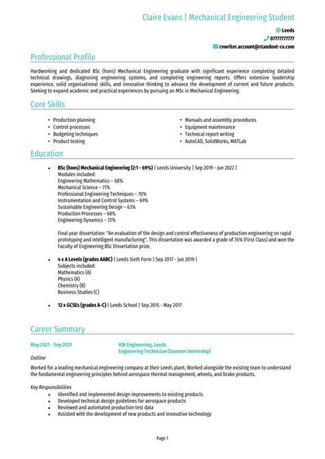 how to write an academic cv for masters application
