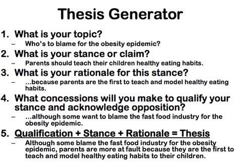 how to write an academic thesis statement