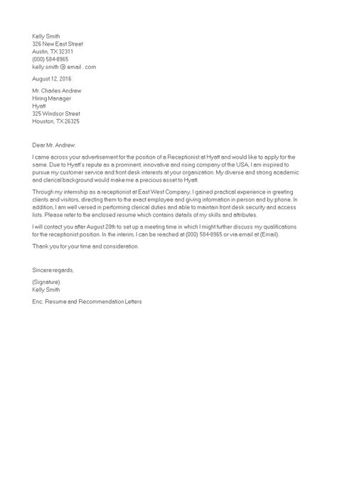 how to write an application letter for internship in a hotel