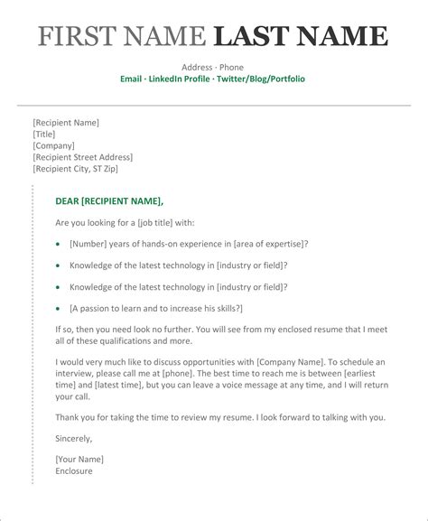how to write an application letter in ms word