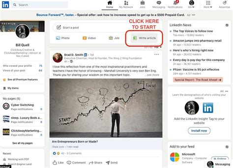 how to write an article for linkedin