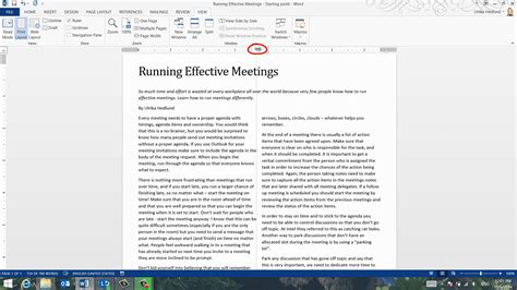 how to write an article on microsoft word