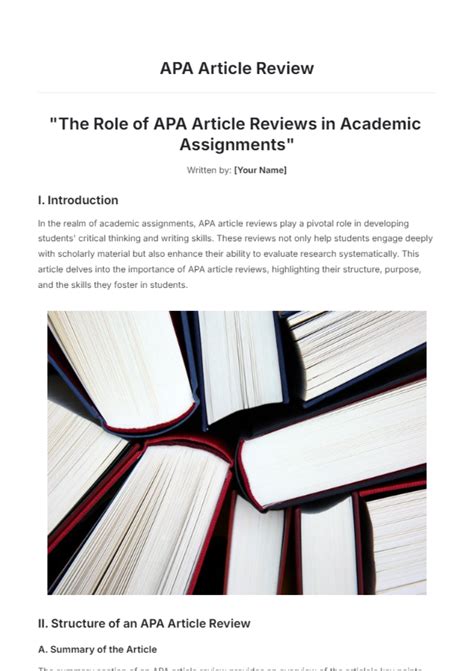 how to write an article review apa format