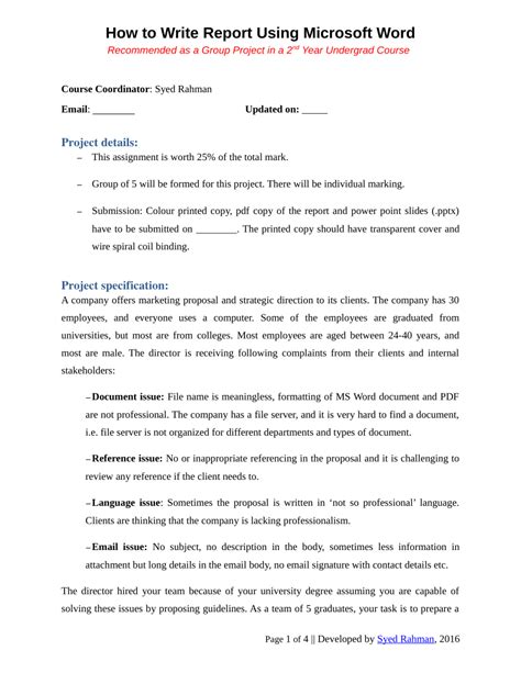 how to write an assignment format for students