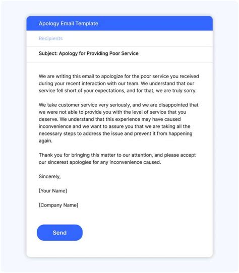 how to write an email for bad service