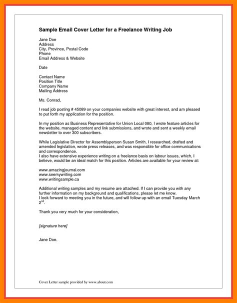 how to write an email for job application examples pdf
