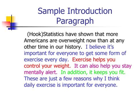 how to write an intro paragraph with a thesis