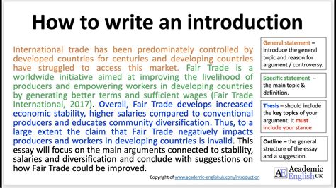 how to write an introduction in english