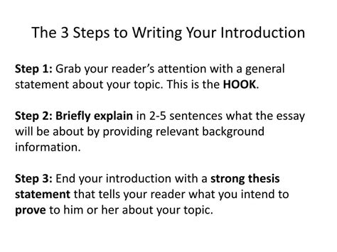 how to write an introduction step by step