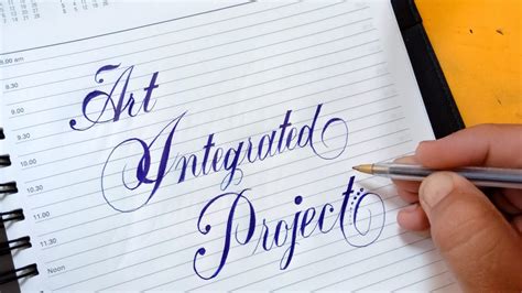 how to write art integrated project in beautiful handwriting