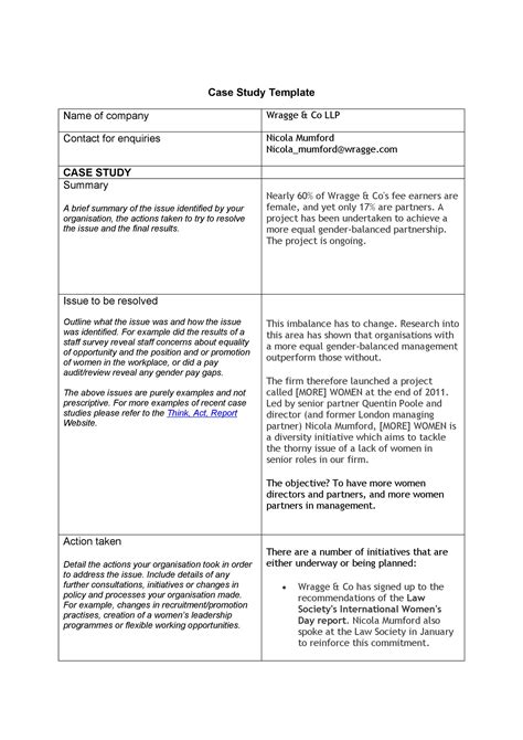 how to write assessment in case study