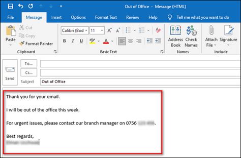 how to write auto reply email