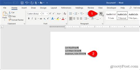 how to write auto text in word