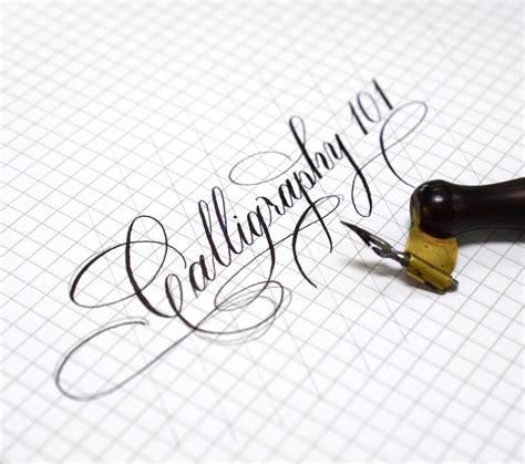 how to write basic calligraphy