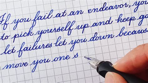 how to write beautiful handwriting with pen