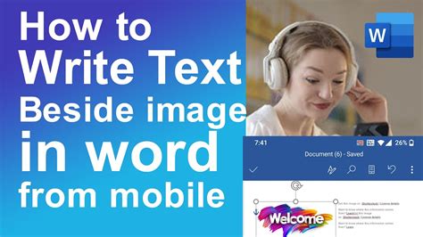 how to write beside a picture in word