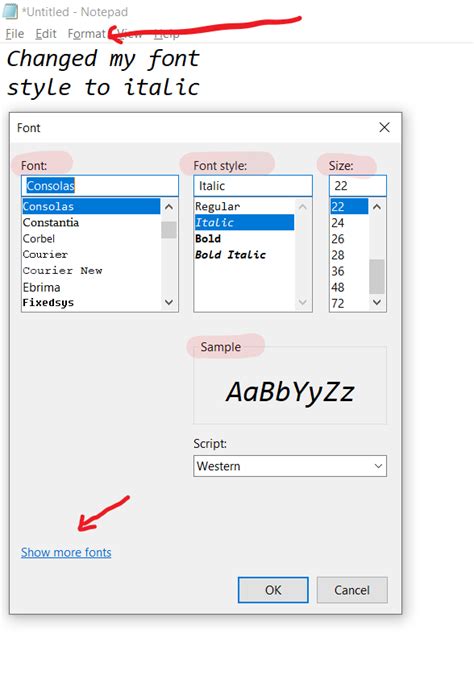 how to write bold in notepad