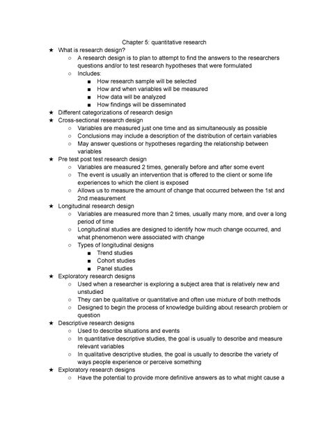 how to write chapter 5 in quantitative research